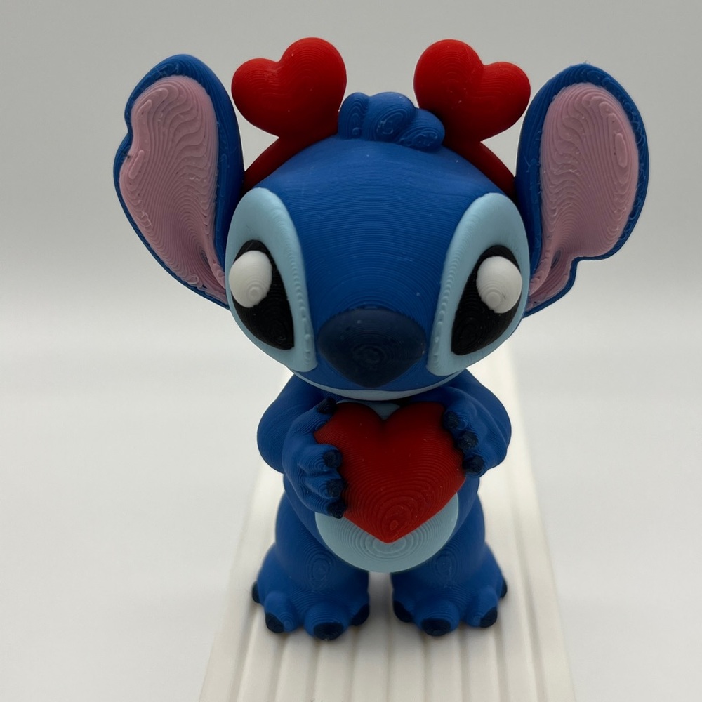 3D printed Articulated Heart Stitch fidget Toy Fun Collec…